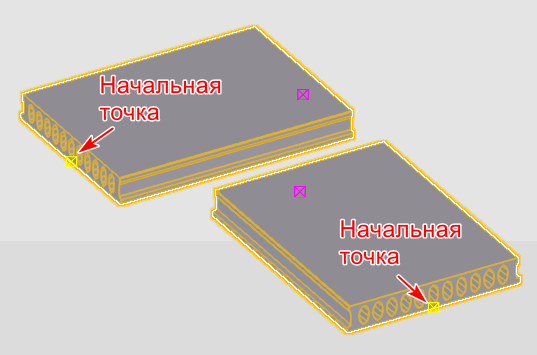 Порядок ввода точек панели 2